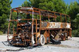 bus fire